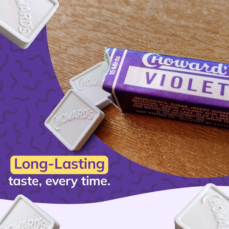 Choward's Violet Mints Candy | Bold Aromatic Flavor | Perfect