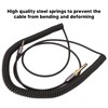 3.5mm Sound Spring Cable Retractable 9.8ft Plug and Play 3.5mm