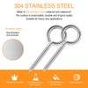 20 Pieces 304 Stainless Steel Screw-in Hooks, Hook Bolt Screw