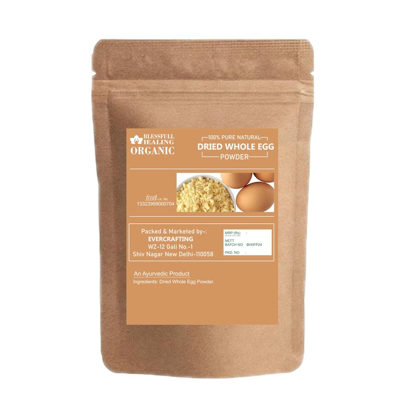 Blessfull Healing Organic Dried Whole Egg Powder 100% Pure Natural