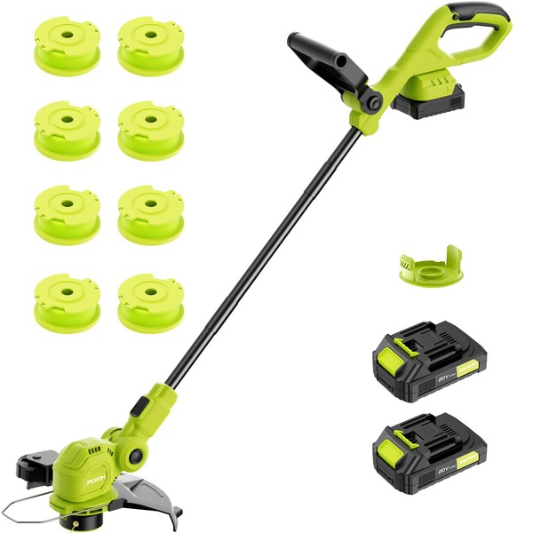 JAGROM 12-inch 20V Cordless String Trimmer with Fast Charger, 2