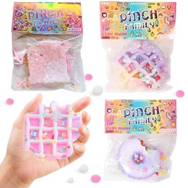 3 PCS Taba Squishy, Fufu Squishy, Fidget Toys Squishy, Handmade Cheese Toast Taba Squishy, Squeeze Toys for Stress Relief, Easy to Carry, Ideal for Office Workers, Students ﻿