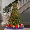 PartyDelight Sequin Christmas Tree Skirt 70" Purple