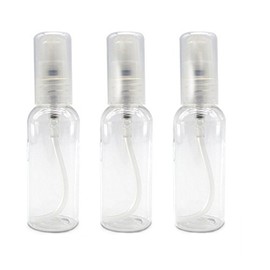 6Pcs Empty Refillable Clear Plastic Pump Bottle Ideal for Lotion Cream Essential Oil Travel Small Container (50 ML)