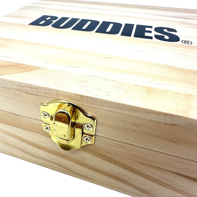 Rigasz Tips Buddies Wooden Storage Rolling Box