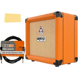 Orange Crush 12-Watt Guitar Combo Amplifier Bundle with Instrument Cable and Austin Bazaar Polishing Cloth