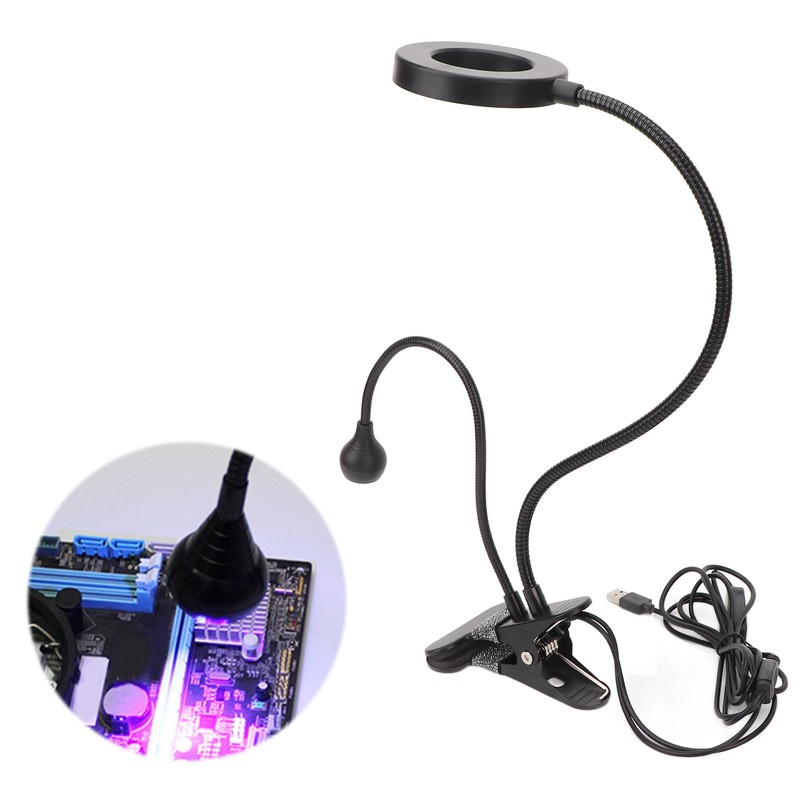 2 in 1 Gooseneck Curing Lamp USB Interface Adjustable Bendable