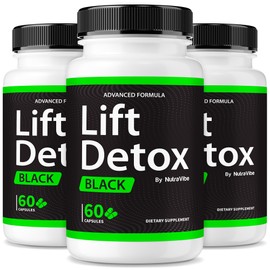 (3 Pack) Lift Detox Black – Premium LiftDetox Formula with Natural Ingredients to Help You Stay Energized, Fit, and Align with Your Body Goals, Just Take 2 Easy-to-Take Pills a Day (180 Capsules)