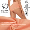 Molasus Women's Soft Cotton Underwear Briefs High Waisted Postpartum Panties