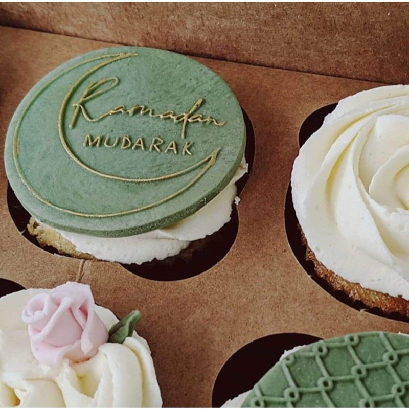 LissieLou Umrah Mubarak Cookie Embosser Ramadan Eid Celebrations Icing Fondant