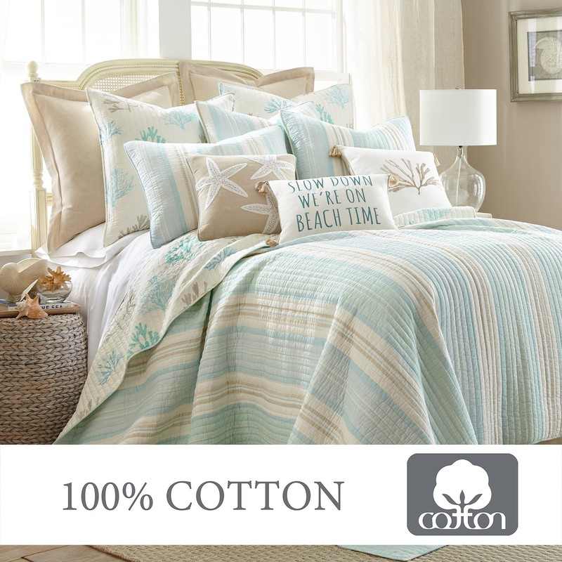 Levtex Home - Stone Harbor Full/Queen Quilt - Striped Coastal