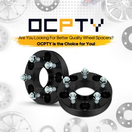 OCPTY 5X5 to 5X4.5 Wheel Adapters for Commander for Grand Cherokee for Wrangler 1 inch 1/2" Studs 71.5mm Hub Bore Forged Hub Centric Wheel Adapters 5 lug 2PCS