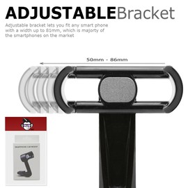 IWIO Phone Air Vent Clip 360 Degree Holder Car Mount Cradle compatible with LG V60 ThinQ 5G 2020 - BLACK