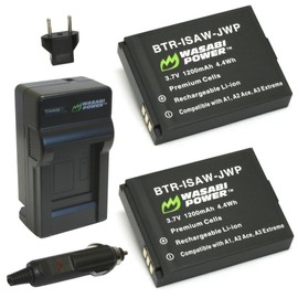 Wasabi Power Battery (2-Pack) and Charger for ISAW-REP-03 and ISAW A1, A2 ACE, A3 Extreme, ISAW Advance, ISAW Extreme