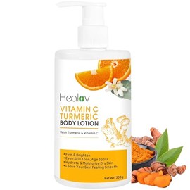 Locin de crcuma para manchas oscuras  Locin corporal iluminadora natural  Crema facial de crcuma para limpiar la piel, combatir el acn, tonificar...  