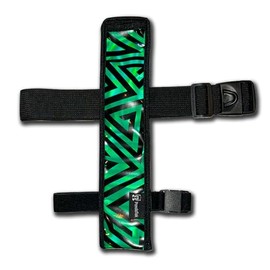 RaveVault Anti-Theft Rave Cell Phone Bag with Locking Zippers, Hidden Pocket – Perfect Phone Pouch for Ravers and Festival Go-ers (GREEN Fan Holster + Belts)