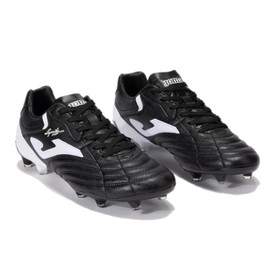 Joma - Football Boots Aguila Cup FG - Sizes: 6.5 - Professional Soccer Cleats - Microfiber Upper, High Durability PU Outsole, Heel Reinforcement, Enhanced Tongue-Free Fit - Colors: Black White