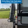 OUTPRIZE Aluminum RV Tote Tank Carrier, Foldable Rust-Proof RV Bumper