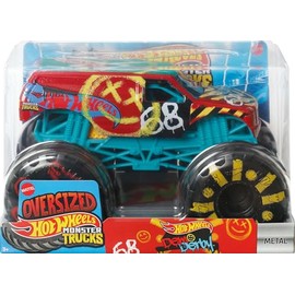 Hot Wheels Monster Trucks, Oversized Monster Truck, 1:24 Scale Die-Cast Toy Truck with Giant Wheels and Cool Designs