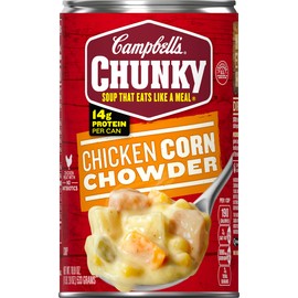 Campbell's Chunky Soup, Chicken Corn Chowder, 18.8 Ounce (Pack of 12)