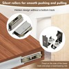 38" Concealed Sliding Barn Door Hardware Kit with Soft-Close Mechanism