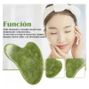 Rodillo De Masaje Facial De Jade Gua Sha Rejuvenece Kit