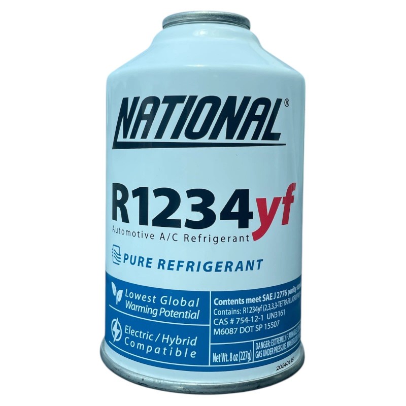 National R1234yf Refrigerant Automotive A/C Recharge 8oz Self Sealing Can
