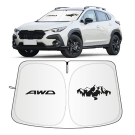 Parasol para parabrisas para Subaru Crosstrek 2018-2026, cubiertas de ventana delantera del coche, protector de visera de sol, plegable, bloquea los rayos UV, parasol a medida para accesorios Subaru
