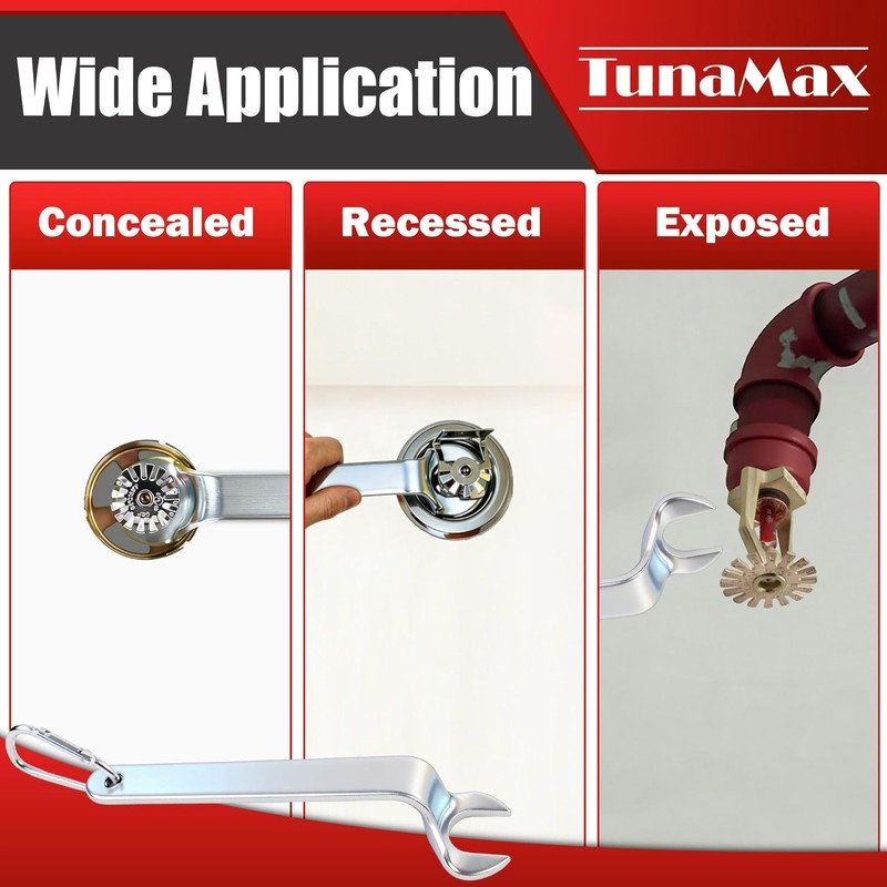 TunaMax Universal Fire Sprinker Head wrench for 1/2" Semi-recessed or