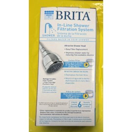 Brita In Line Shower Filtration System Chrome SHS102
