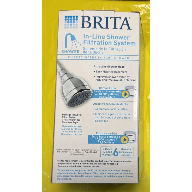 Brita In Line Shower Filtration System Chrome SHS102