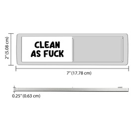 WIRESTER Dishwasher Magnet Clean Dirty Sign, Funny Sliding Sign Decoration for Home Kitchen Dishwasher Washing Machine Refrigerator - Funny Text