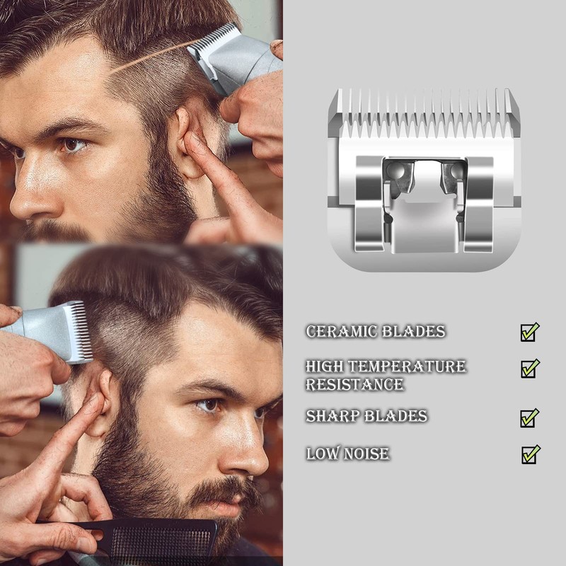 4 Pack Professional Detachable Replacement Blades set,Size（1-1/2+#2+3-1/2+3-3/4）Cut Length 4mm to