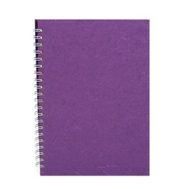 Pink Pig A4 Portrait Sketchbook | White Cartridge, 35 Leaves | Purple