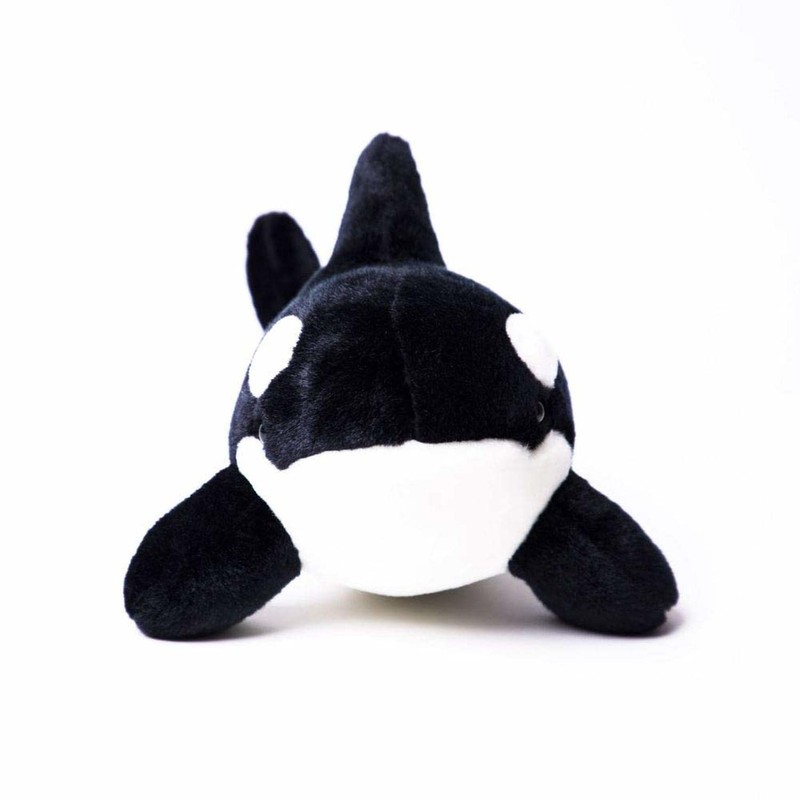 TAMMYFLYFLY Stuffed Toy Orca Whale - 12" Plush Killer Whale