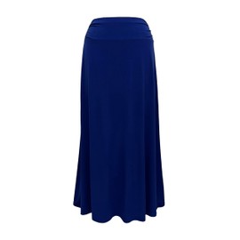 LEEBE Women and Plus Size Maxi Skirt (Small-5X) (Royal Blue L)