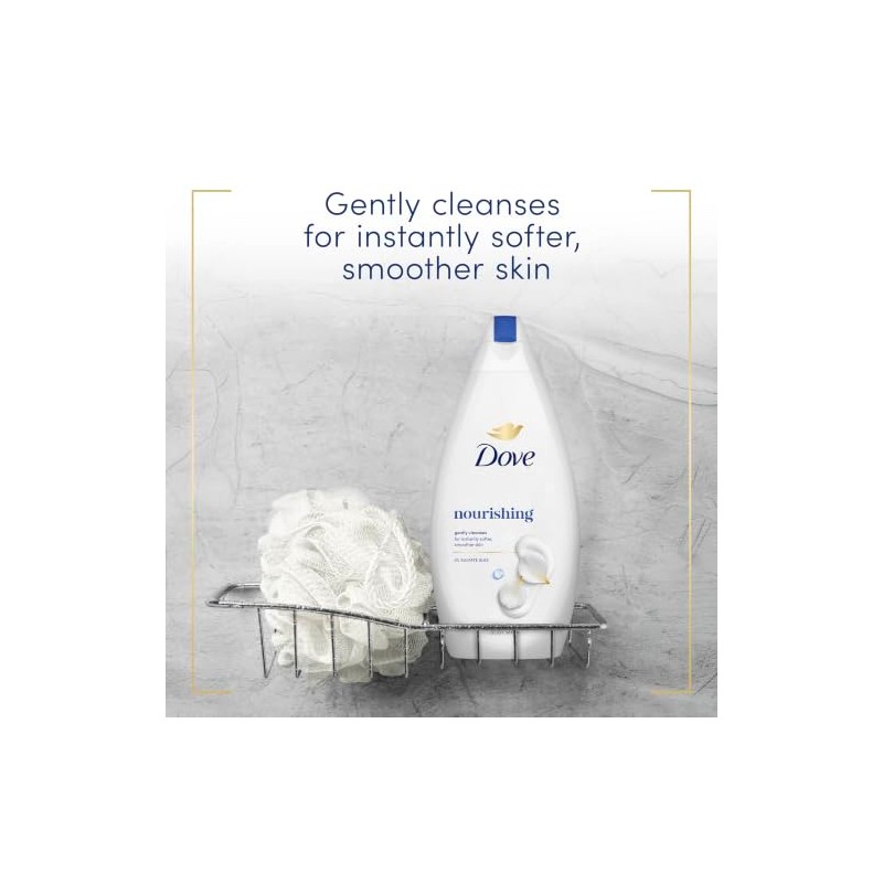 Dove Nourishing Body Wash Soft Smooth Creamy Gentle Skin Cleanser