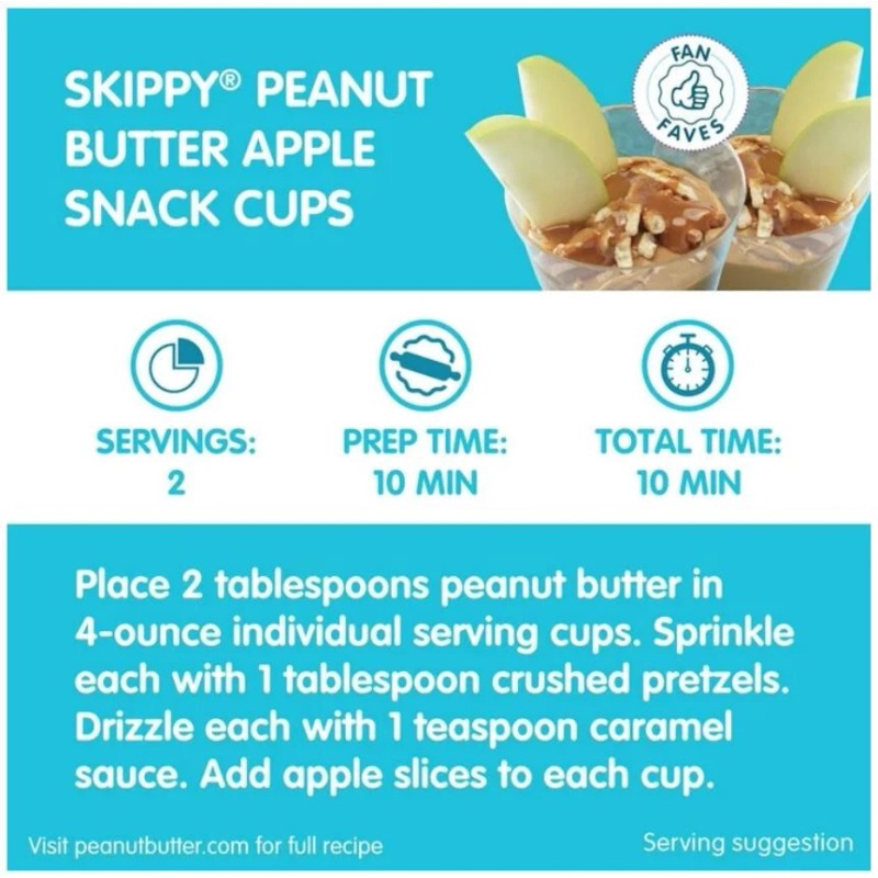 SKIPPY Creamy Peanut Butter Spread, Plastic Jar 40 oz (2