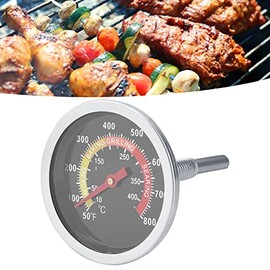 Riuulity Stainless Steel BBQ Thermometer, Thermometer Range from 50°F to 800°F Fahrenheit, for Any Grill, Grill or Oven