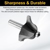sourcing map Raised Panel Router Bits 1/2" Shank Ogee Bead