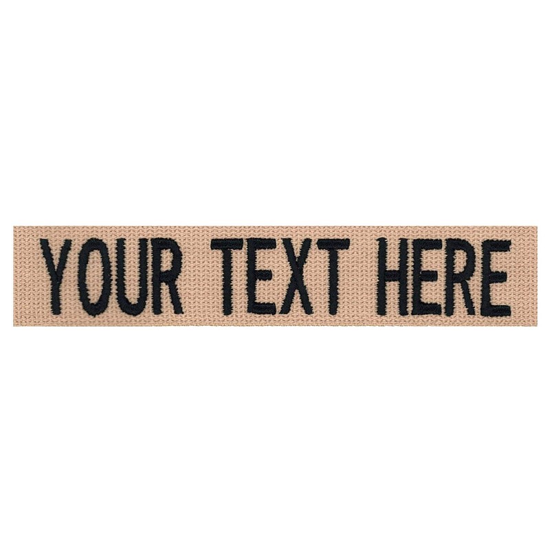 Custom Uniform Name Tapes, Webbing Colors, Different Font Styles Available
