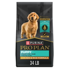Purina Pro Plan High Protein Puppy Food Shredded Blend Chicken & Rice Formula - 34 lb. Bag