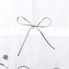 ESLIR Roman Blind with Tabs, Transparent Tab-Top Kitchen Curtains, Modern