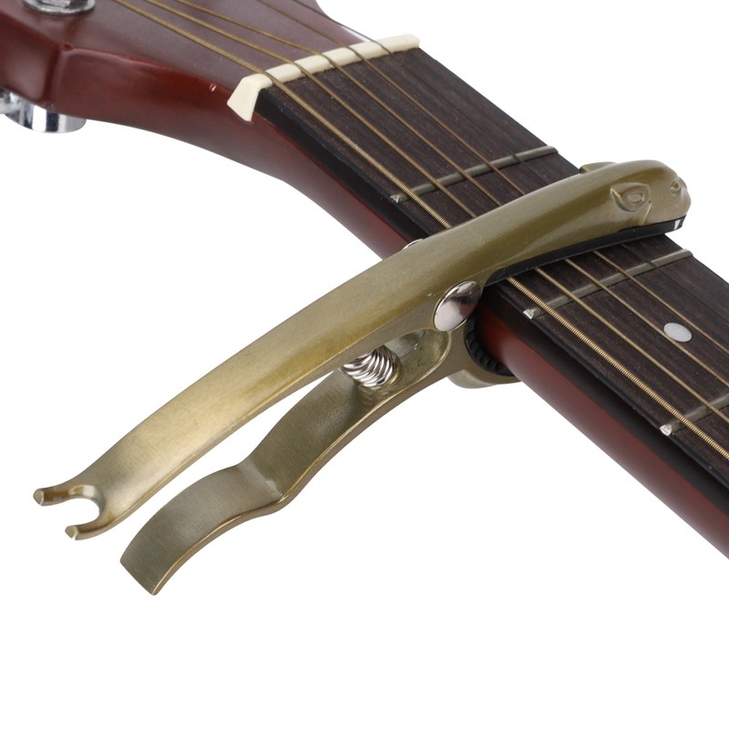 K72 Guitar Capo Zinc Ally Bronze Coloured Frog Shaped Capo