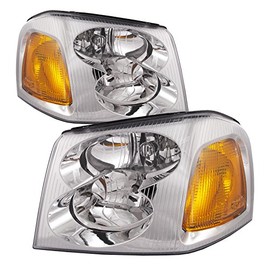 HEADLIGHTSDEPOT Headlight Pair Compatible with Winnebago Itasca Suncruiser 2006-2009 Left Right Headlamp Set