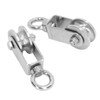 2PCS Cable Pulley Wheels 360 Degree Rotation Stainless Steel Pulley