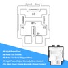 MICTUNING 12 V Fuse Relay 30 A ATO/ATC Blade Fuse,