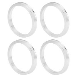 TUCKBOLD Car Wheel Hub Centric Rings Durable Wheels Center Shaft Shock Absorbing Hubrings Silver Tone 4 Pcs OD 84.1mm to ID 71.6 mm Aluminum Alloy
