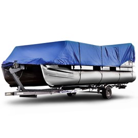 Budge P-600-2 600 Denier Pontoon Cover Blue 20' - 24' Long (Beam Width Up to 110") Waterproof, UV Resistant