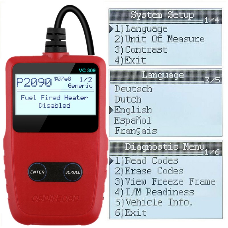 ANCEL Check Engine Code Reader Automotive Scanner OBD2 Diagnostic Tool